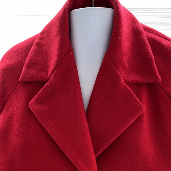 Covington Wool Coat Red Size S/C - Picture 2 of 8